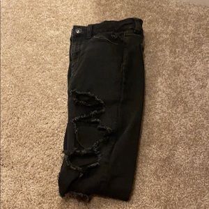 Black distressed American eagle jeans